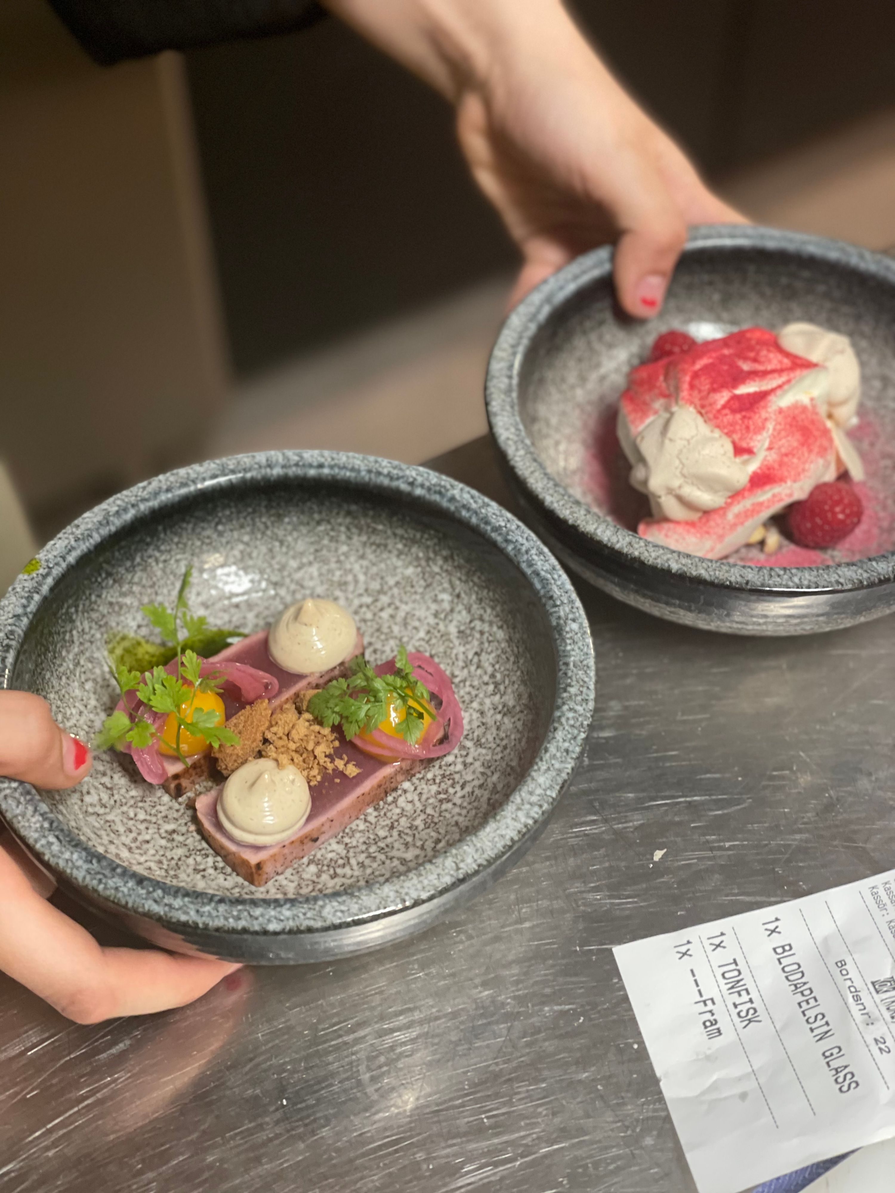 A dish prepared by a Chef Yacht Club chef